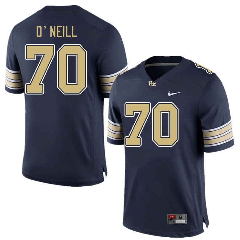Pitt Panthers #70 Brian O'Neill College Football Jerseys Stitched Sale-Navy